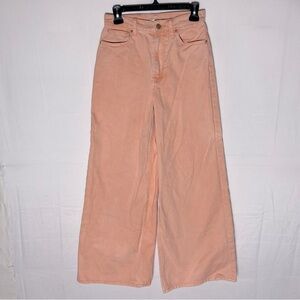 Urban Outfitters BDG Peach High Rise Super Wide Leg Jean 27 Festival Cottagecore
